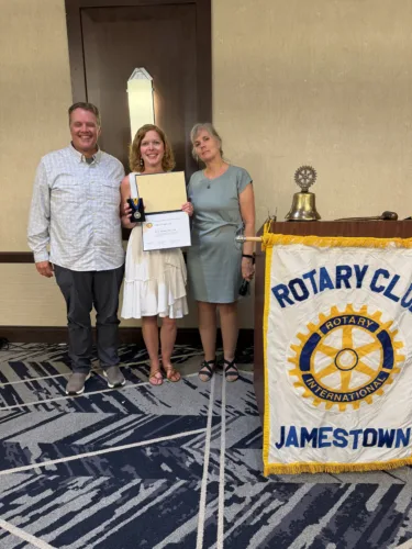 Rotary Club of Jamestown honors Paul Harris Fellow recipients
